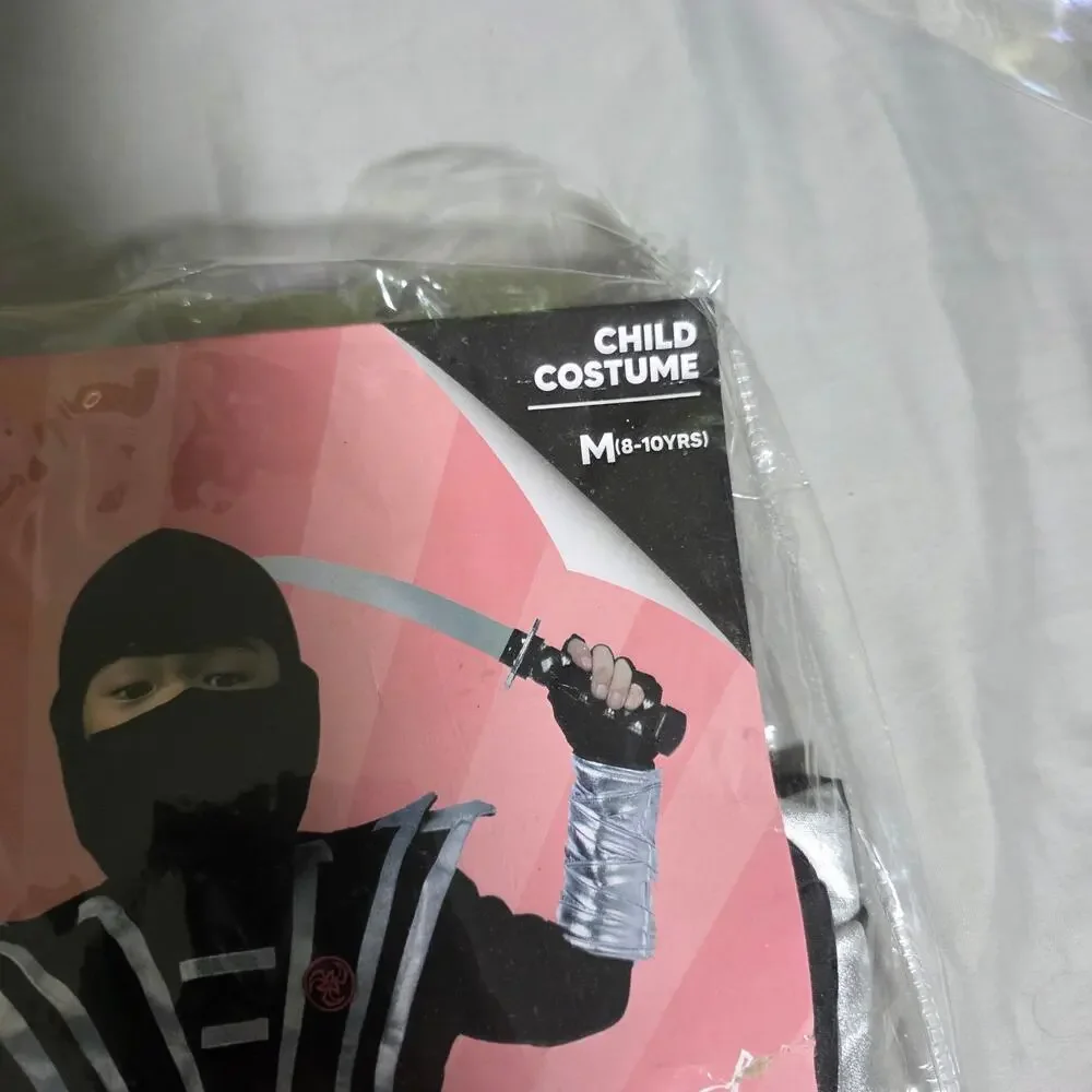 Spooktacular Child Ninja Costume Set M Complete Halloween Cosplay Costume